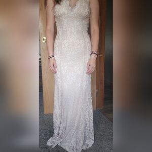 Champagne/Ivory formal gown